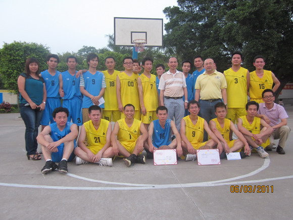 我司2011年度男子篮球联赛完美落幕